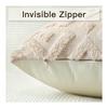 OTOSTAR Cushion Cover 45 45cm Scandinavian Set of 2 Short Wool Velvet Stylish Cute Soft Pattern Diamond Modern Elegant Zipper Interior Sofa Cushion