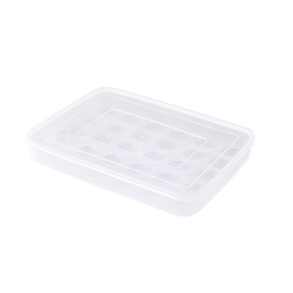 Plastic Refrigerator Egg Holder 30 Grids Egg Tray Durable Egg Storage Box  Home Use