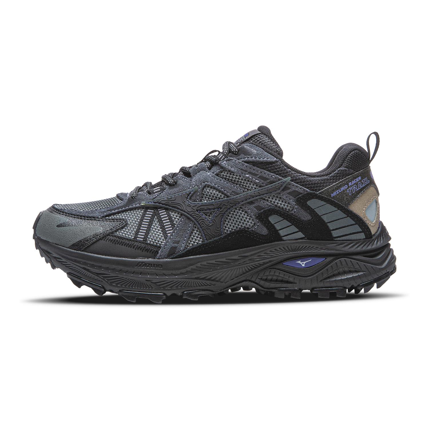 

Mizuno Racer Trail Cushioning, Breathable, Supportive, Lightweight Low top Running Shoes Unisex Black Mizuno D1GH223815 41