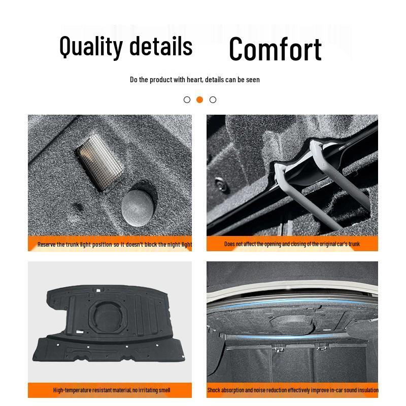 Sound Insulation Cotton for Xiaomi SU7 Trunk: Shock Absorption, Noise & Heat Reduction, Rear Trunk Top Modification Accessory