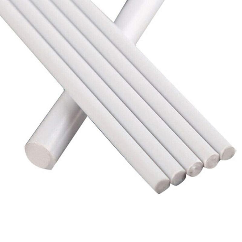1-5pcs 6-50mm Diameter PTFE Bar White Poly Tetra Fluoro Ethylene Bar Environment-friendly Non-toxic DIY PTFE Plastic Rod