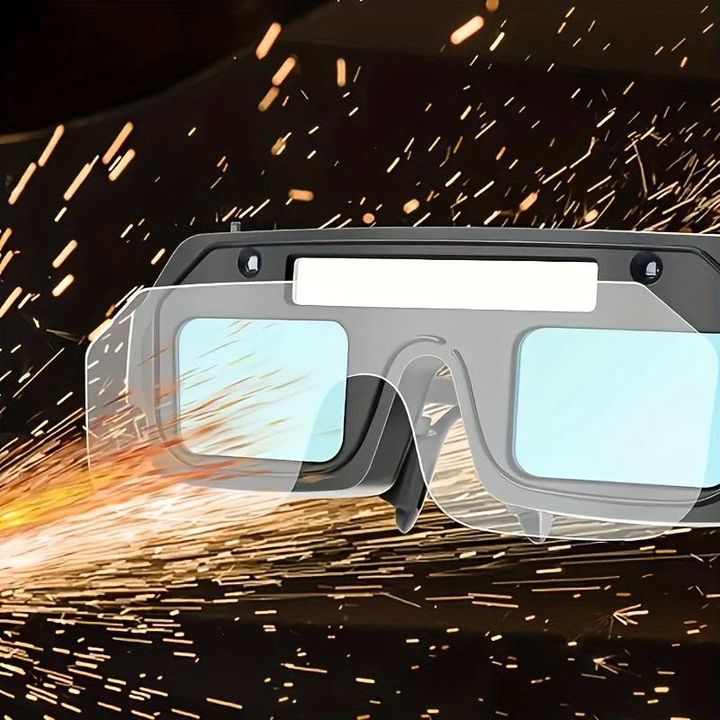 Automatiskt mörkläggande svetshjälm - kraftig industriell svetssäkerhetshjälm, kompatibel med UV/osynligt ljus