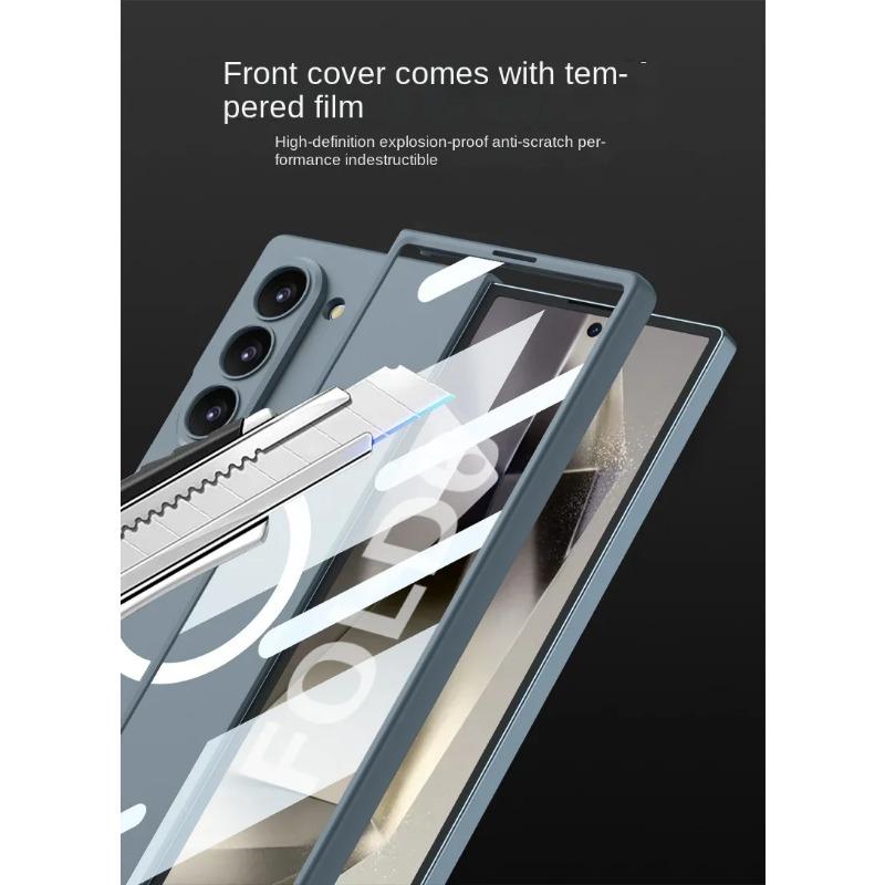 Μαγνητική Ασύρματη Φόρτιση Θήκη Τηλεφώνου για Samsung Galaxy Z Fold 6 5 4 3 Fold6 Fold5 Fold4 Fold3 5G Σκληρό Κέλυφος Προστατευτικό Κάλυμμα