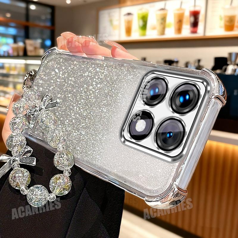 

Xiaomi14t Роскошный Звездный Шнурок Цепочка Гальваническое Покрытие Блестящий Противоударный Силиконовый Чехол Для Xiaomi Mi 14t Pro 14tpro Mi14t Мягкая Задняя Крышка xiaomi 14T pro