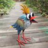 Garden Ornament Outdoor Modern Figurines Creative Metal Bird Sculptures Miniature Aesthetic Elegant Accessories Home Decorations