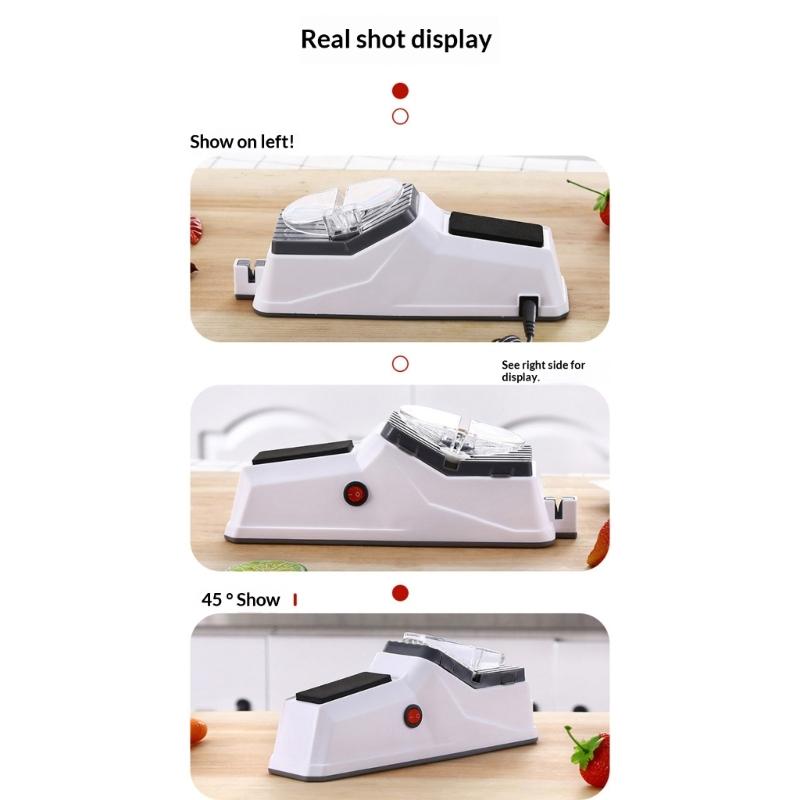 1pc USB Charging Electric Sharpener Featuring 5 Sharpening stone Slip Base functional