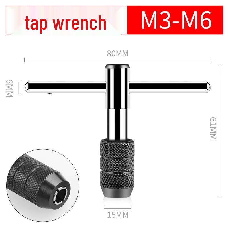 

All-Steel Adjustable T-Type Hand Tap Wrench & Reamer Tool