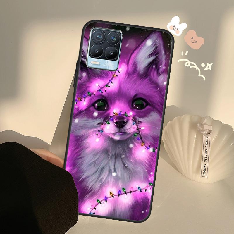 Cute Cartoon Animal Fox Case For Realme C71 C63 C61 C55 C51 C53 C25 C65 C67 C75 11 12 13 14 15 Pro Plus GT6 GT7 Pro