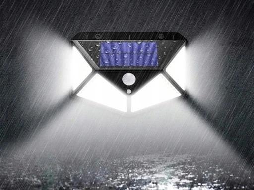 Lampa Solarna 100 Led Czujnik Ruchu Zmierzchu Na Elewacje Dom Lampe