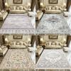 European Retro Rug For Living Room Hallway Bedroom Lounge Sofa Area Non-Slip Bedhead Mat