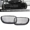 Fit For BMW 5-Series F10 F11 F18 2010-2016 Car Black Kidney Grill Dual Slats Racing Grill Replacement Part Front Bumper Grilles