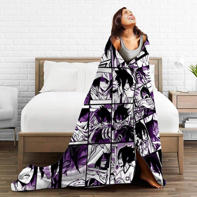 Koc z nadrukiem Wygodny Miękki Koc do Rozmów na Sofie