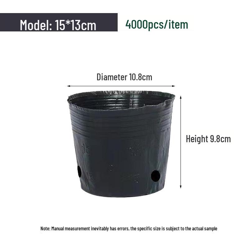 Nutrient Seedling Tray: Disposable Black Plastic Cup for Gardening and Planting Flowers or Vegetables