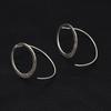 925 Sterling Silver Hammered Earrings, Round Handmade Stud Earrings, Gift For her, Anniversary Gift