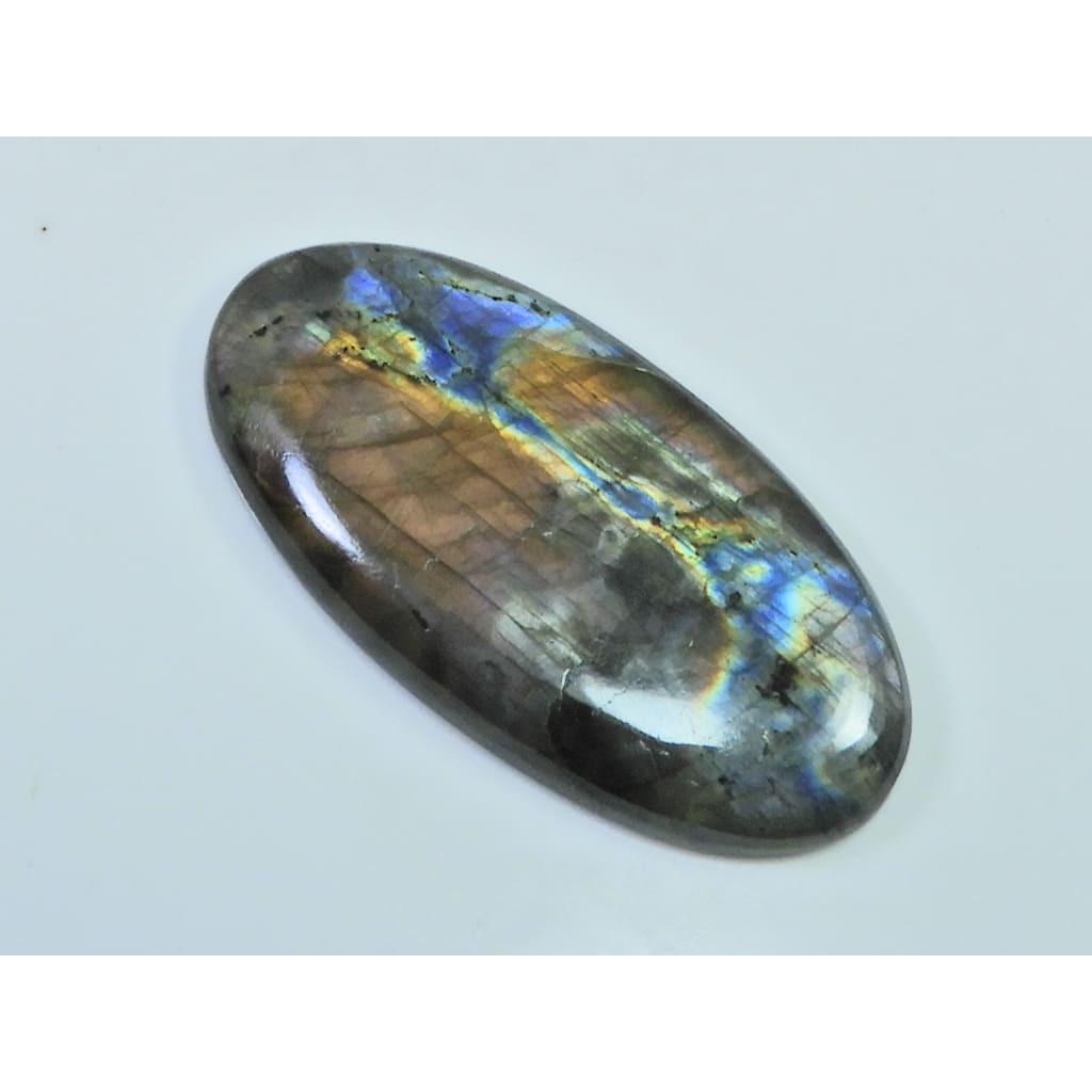 24X50X05MM Natural Purple Labradorite Spectrolite Oval Loose Gemstone 72Cts. D-432