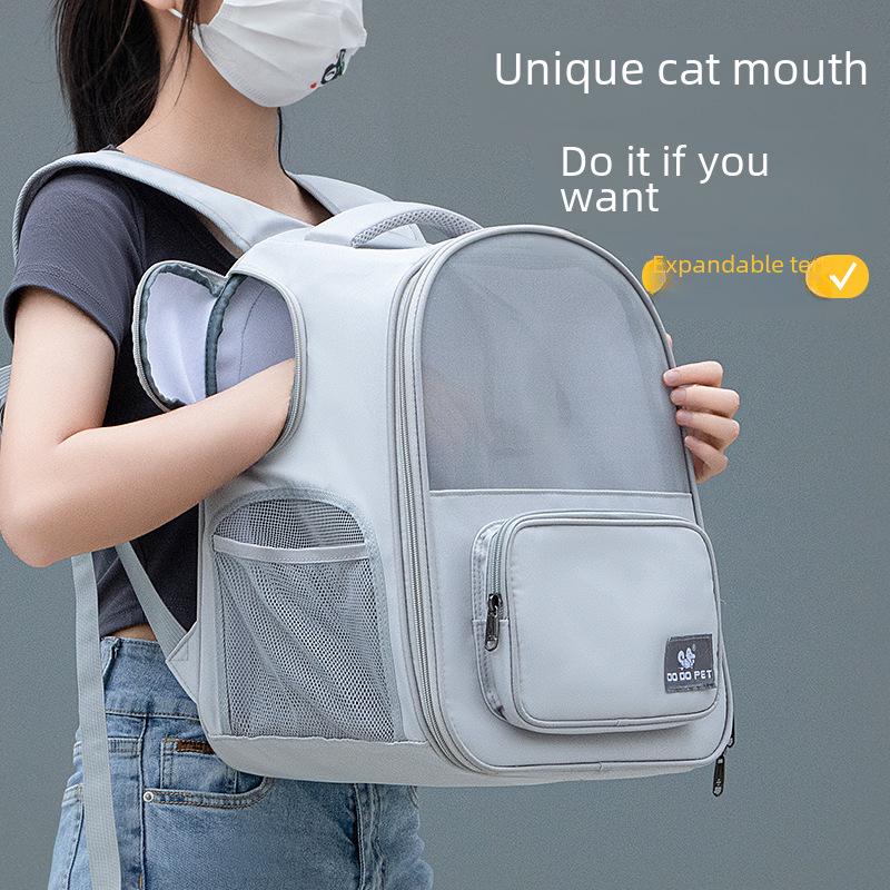 Expandable Portable Pet Backpack for Cats and Small Dogs