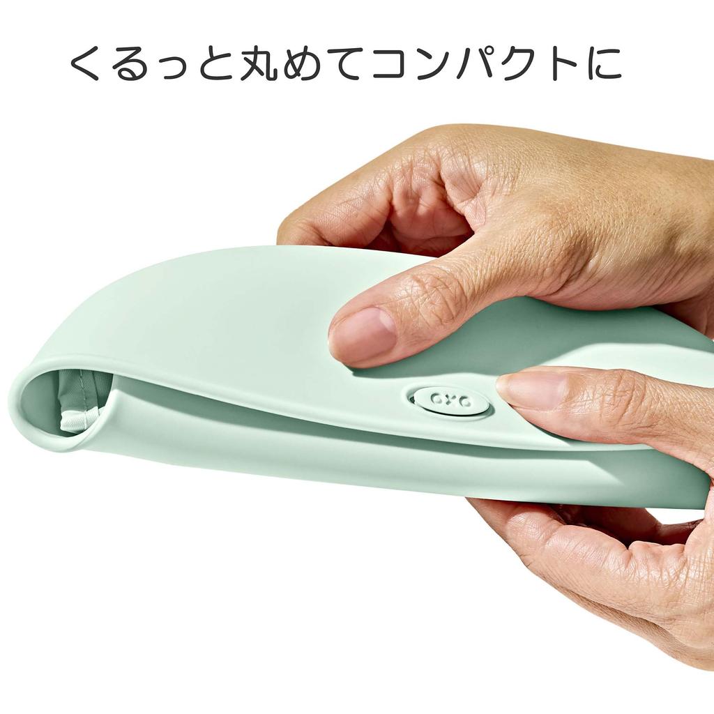 Oxo Tot Bib Mealtime Baby Baby Machine Compact Opal Roll-Up Apron, Supplies, Food, Neck-Friendly, Washable, Foldable,