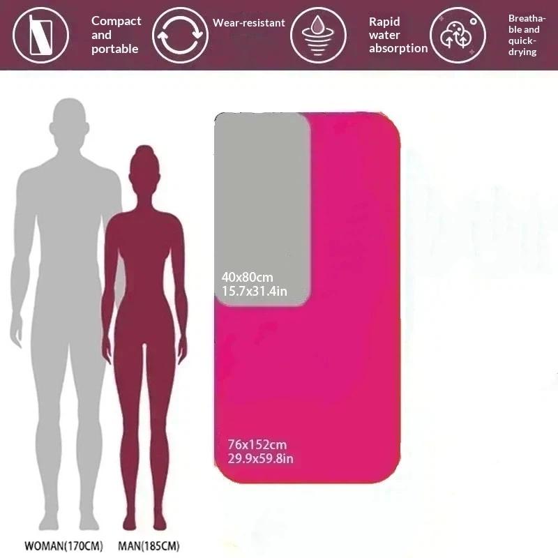 Minimalist Quick-Dry Microfiber Towel for Gym and Yoga Absorbent and Easy Care Design