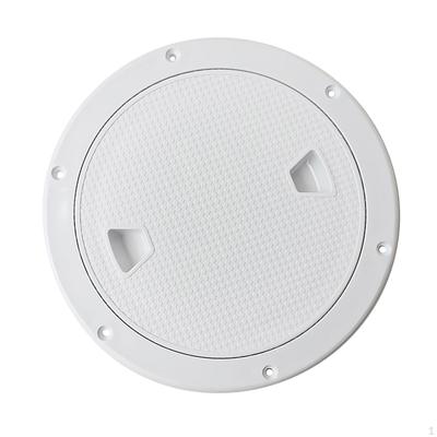 Weißer Kunststoff-Abdeckdeckel für Schraubenzugangsluken für Marineboote, Wohnmobile – 20,3 cm