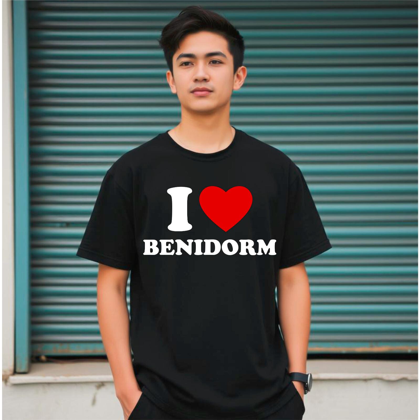Benidorm tshirt I Love Benidorm T-Shirt Traveling t shirt Vacation Gifts Tee L