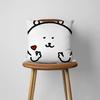 Japan Cute J-Joke B-Bear Christmas cushion cover For Bedroom Car Coffee Shop Room and Living Room Sofa Decorative PillowCover