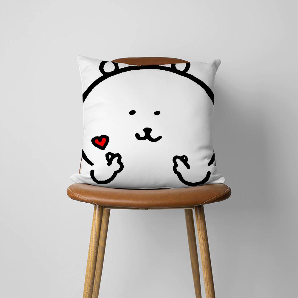 Japan Cute J-Joke B-Bear Christmas cushion cover For Bedroom Car Coffee Shop Room and Living Room Sofa Decorative PillowCover