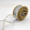 1 Roll Diy Bow Bouquet Voile Ribbons 4X900Cm Fishtail Organza Ribbon Reflective Iridescent Wavy Edge Ribbon For Gift Wrapping