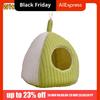 Cozy Thickened Warm Parrot Nest Fleece-lined Comfortable Bird House Soft Washable Bird Hanging Hammock for Bird Cage