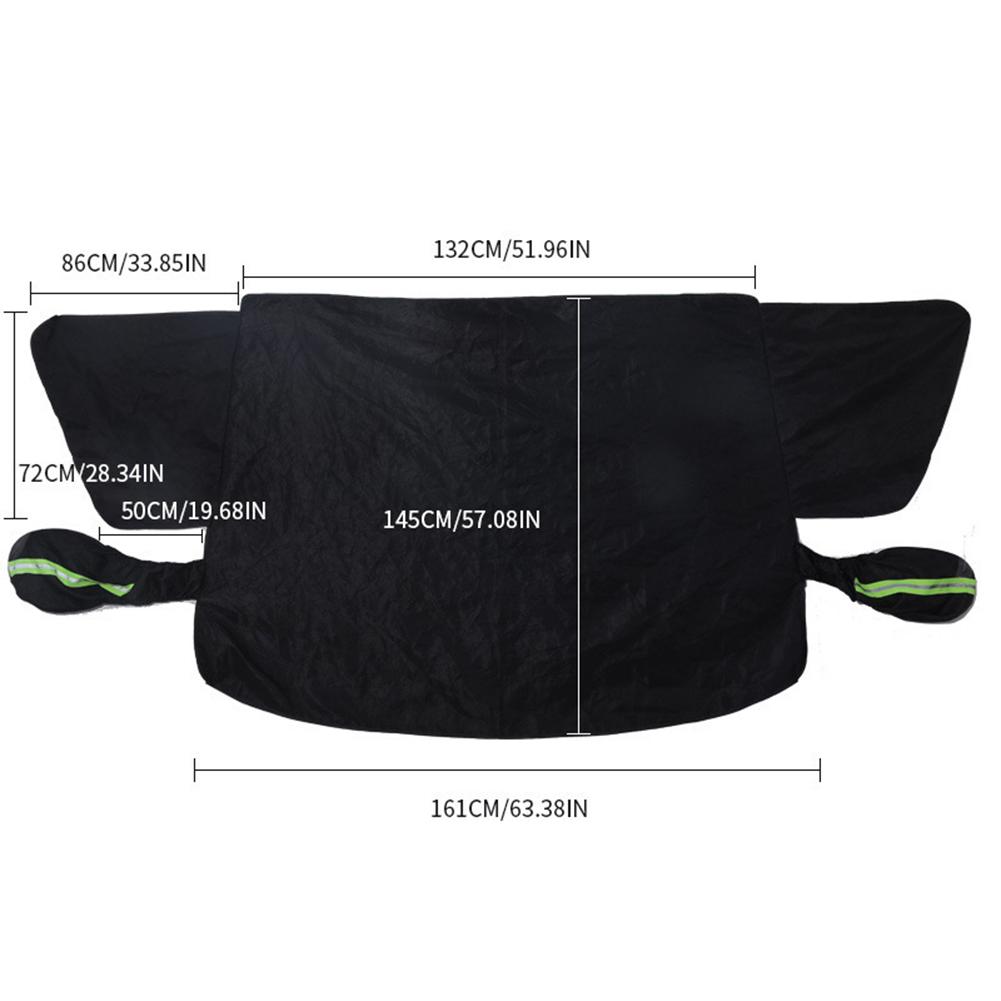 

Автомобильный снежный щит солнцезащитный козырек солнцезащитный экран чехол на лобовое стекло водонепроницаемая ткань Оксфорд магнитный автомобильный противоморозный снежный чехол на лобовое стекло чёрный