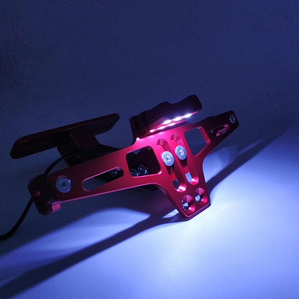 Držák SPZ na motocykl s LED světlem Univerzální držák na SPZ pro Yamaha MT07 MT09 MT10 Kawasaki Z750 Z800 Honda