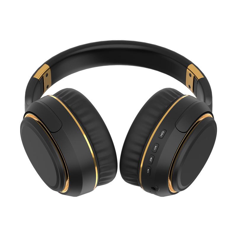 New H6 Wireless Over-Ear Bluetooth Headphones with Atmosphere Light and Heavy Bass, Foldable and Retractable Design