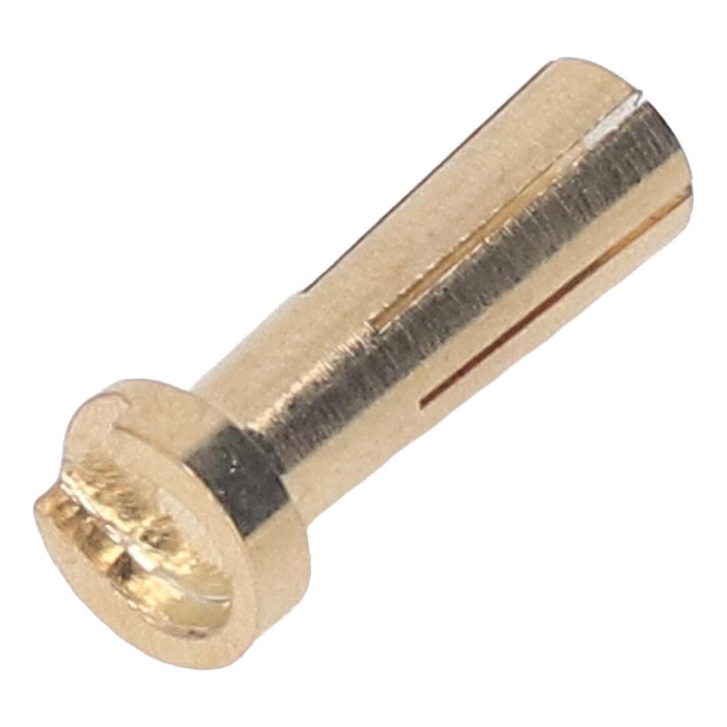 50 Pcs 5mm Battery Connector Plug 5mm Brass High Hardness RC Battery ESC Motor Connector
