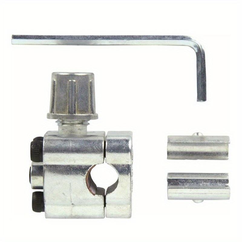 A/C BVP-31 Piercing Valve Refrigerator Piercing Puncture Valve with Spanner Zinc Alloy Air Conditioner Line Tap Valve Hand Tools