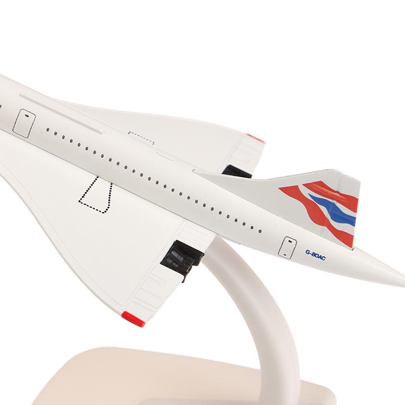 20Cm British Concorde Alloy Aircraft Model With Landing Gear Airliner Alloy Diecast Air Plane Model Toys Collection Ornament