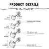 11pcs 316L Stainless Steel Cartilage Stud Earrings Helix Tragus Daith Earrings Body Ear Piercing Jewelry