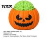 Desktop Plaything Halloween Pumpkin Stress Relief Toy, 3D Printed Sensory Fidget Realistic Gift for Friends Soft Rebound Brain Shape Squeeze