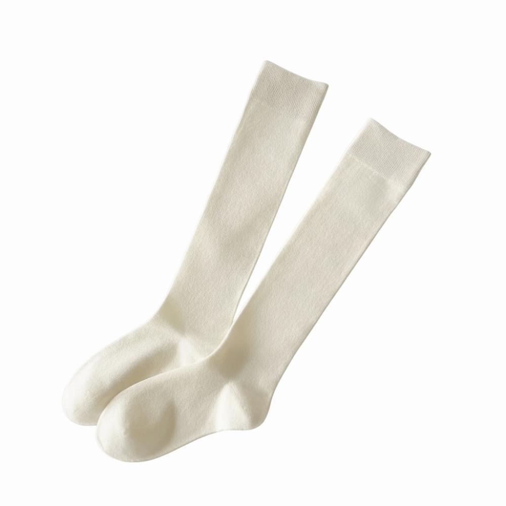 

Однотонные женские чулки Эластичные носки в японском стиле Модные гольфы Зимний сезон бежевый