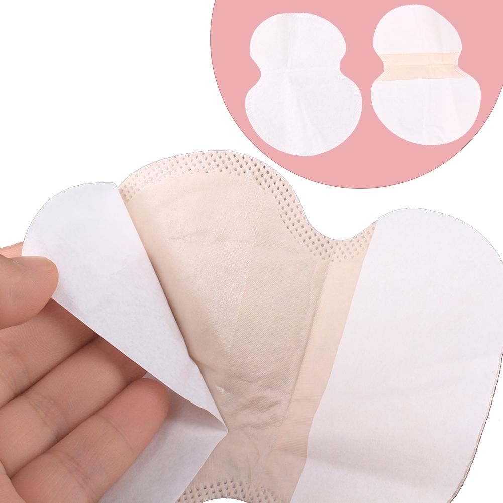 Quick-drying armpit pads, size: 9.5 x 12.5 cm, portable and hygienic, extra strong adhesion, safe, stain- , disposable pads with additional