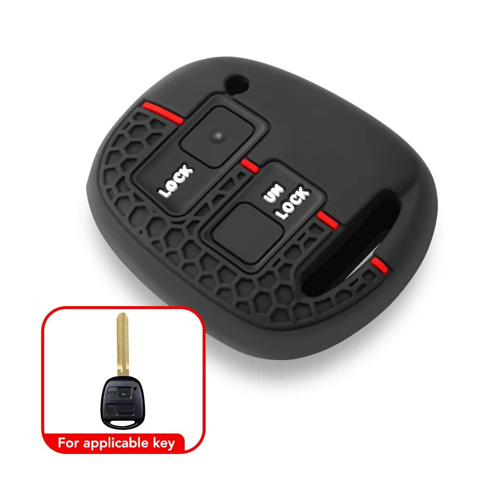 Key Holder Keychain Case For Lexus Rx400H Rx300 Is200 Tlc100 For Toyota Land Cruiser Prado Rav4 Corolla Camry Silicone Key Cover