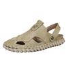 Fashion Summer Sandals Men Leather Classic Roman Sandals Slipper Outdoor Sneaker Beach Rubber Flip Flops Men Water Trekking Sandals