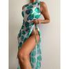 2023 Swimsuit Women's Split Three-point Solid Mesh Three-piece Bikini