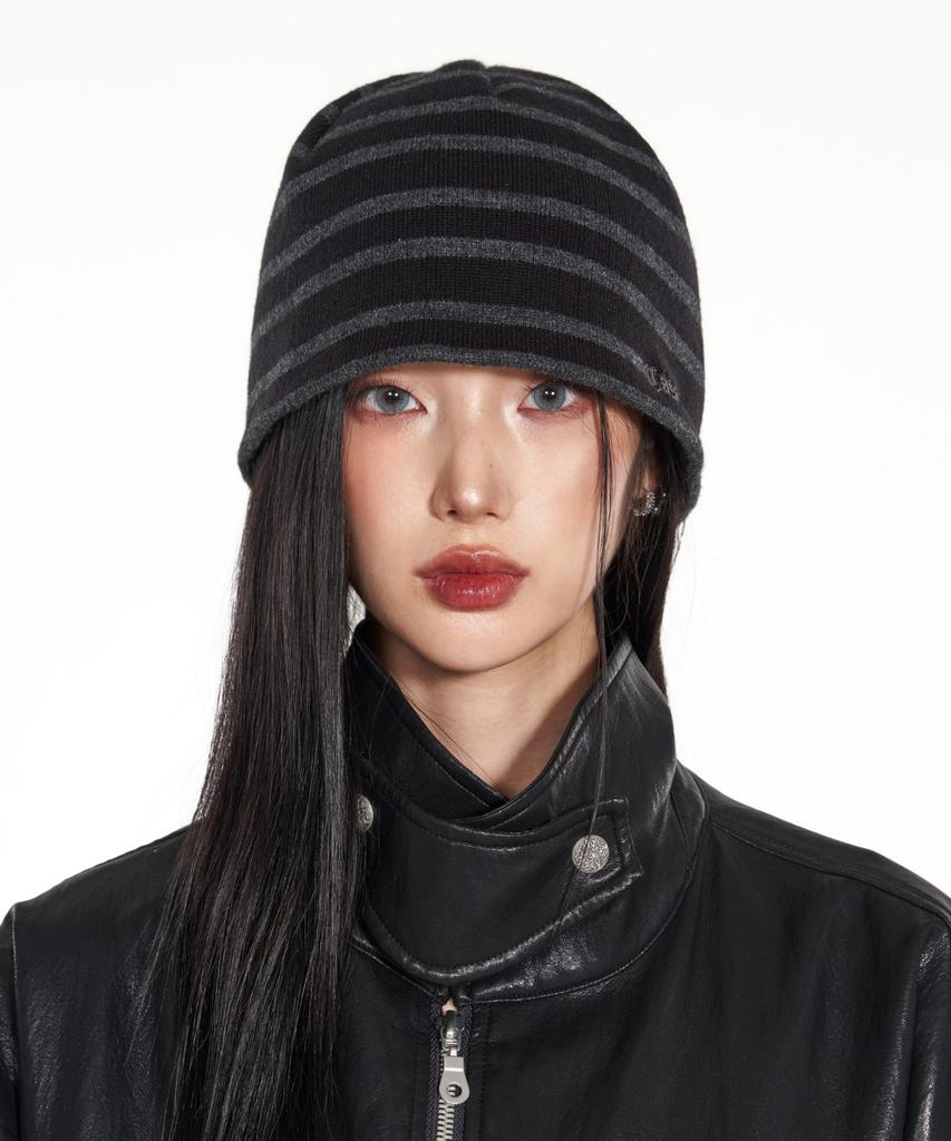 IDWS Cascade Maxi Beanie Black/Charcoal
