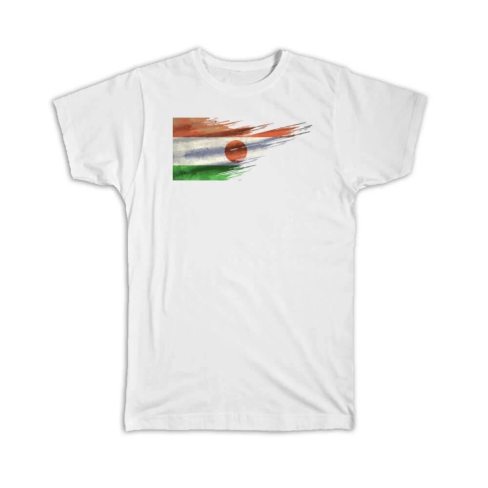 Gift T-Shirt : Niger Flag Nigers Travel Expat Country Artistic 3XL