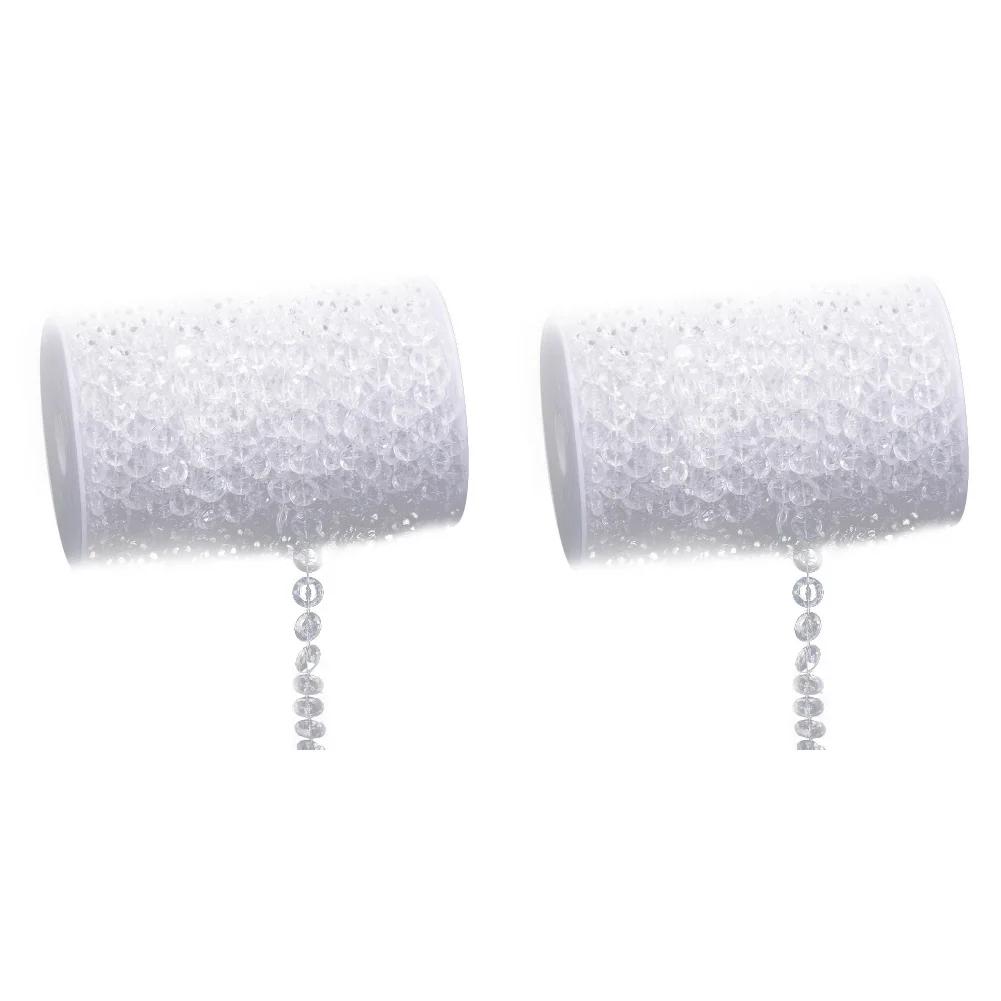 10M Crystal Glass Bead Curtain Living Room Bedroom Window Door Hanging Decor Beads Thread Curtains Home Decoration Accessories