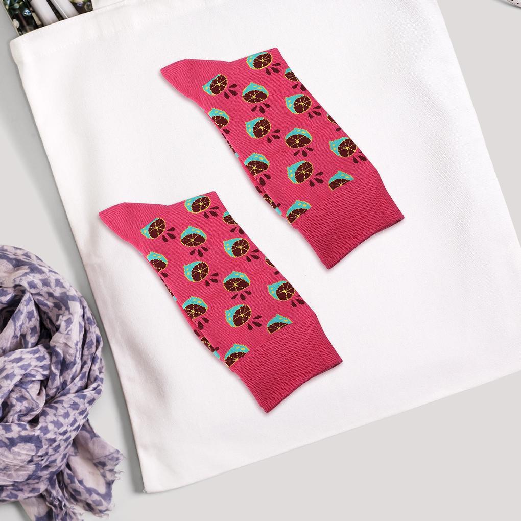 1 Pair Socks Cotton Print Woman Party Hosiery Sport Foot Wear Accessories