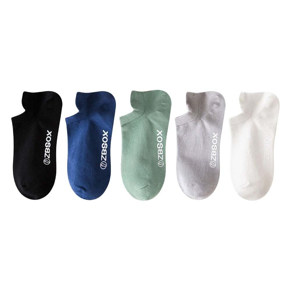 

5 пар мужских коротких хлопковых носков с английскими буквами, носки-следки, дорожные носки, повседневные мужские спортивные носки, для путешествий StyleE