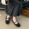 Fashion Bailamos New Brand Women Flats Round Toe Shallow Slip On Ladies Casual Ballet Fur Shoes Soft Leather Eelgant Dress Shoes Mujer