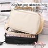 Marker Pens Specific Storage Bag Pencil Case, Transparent Simple Color Easy Carry-on Handbag, Large Capacity for 64 Pens
