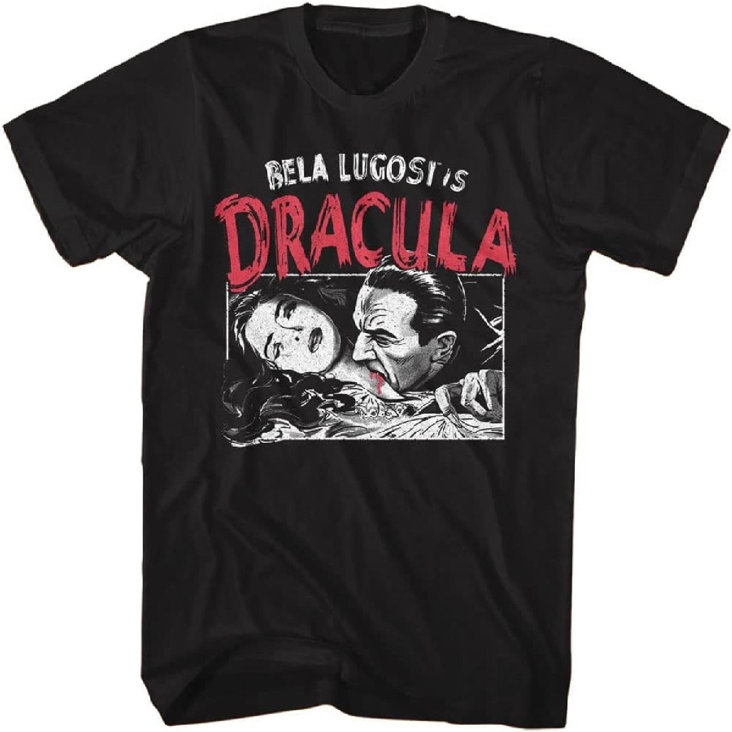 

Dracula T Shirt Bela Lugosi Feeding Adult Short Sleeve T Shirts Vintage Style Graphic Tees XXXXXL різнокольоровий