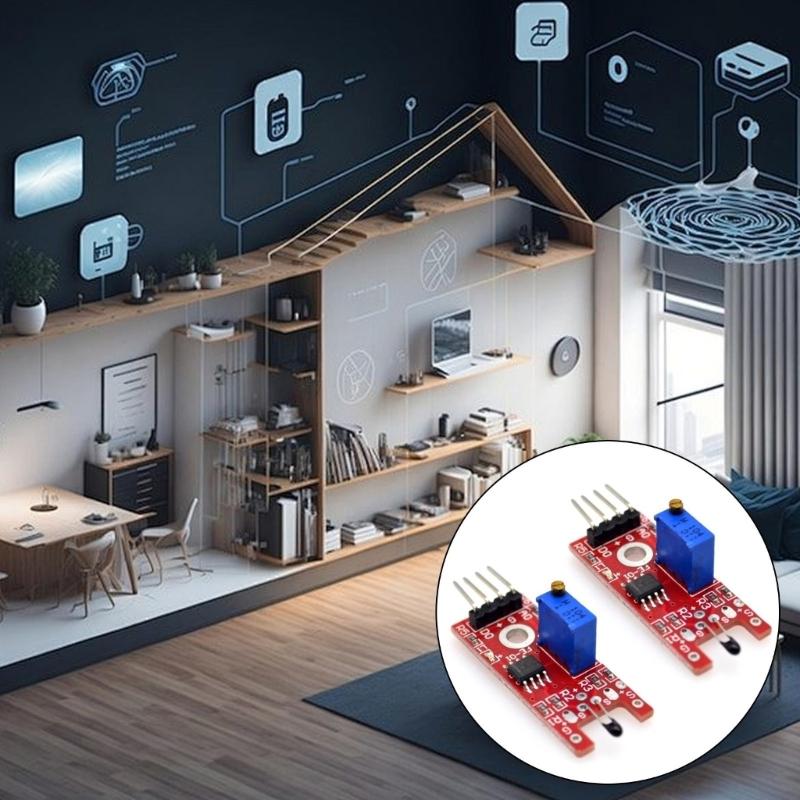 Compactly KY028 Thermistor Module For Electronics Projects Digital Temperature Sensors Module Board Stable Performances